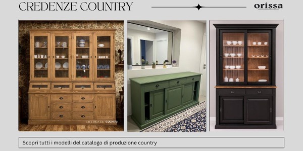 Credenze country in legno massello