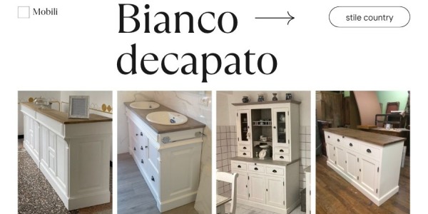Mobili bianchi decapati