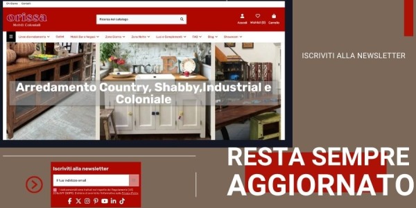 Lasciati Ispirare! Novità e Offerte Esclusive su Arredamento Coloniale, Vintage e Shabby
